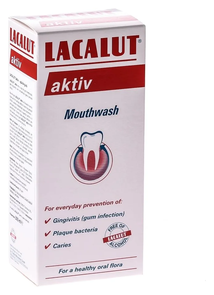 Lacalut Aktiv Antiplaque, 300 ml, fara aroma