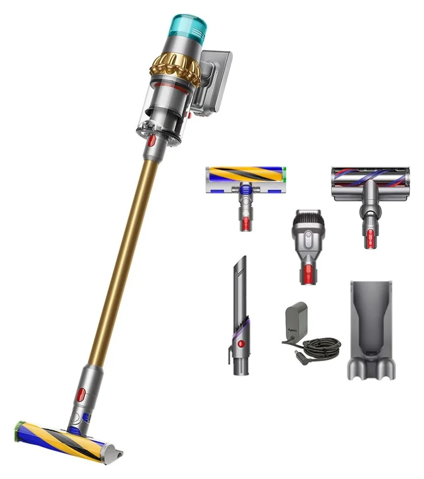 Dyson V15 Detect Absolute 2023, 660 W, 0,76 l, autonomie 60 min, laser