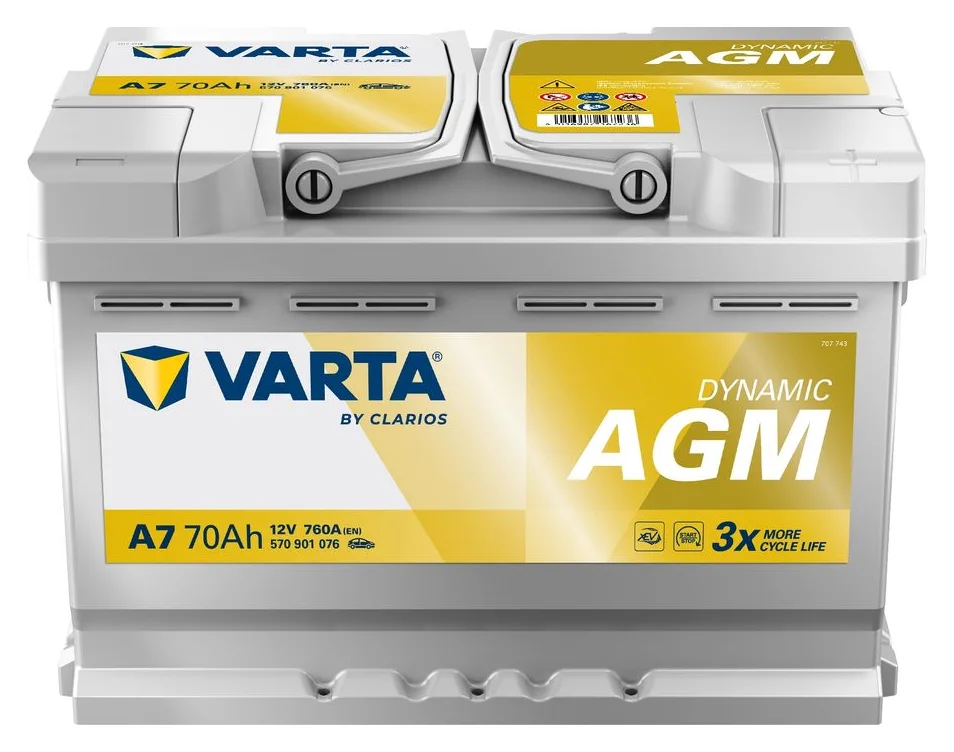 Varta Dynamic AGM, 70 Ah, 760 A