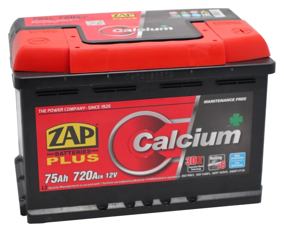 Zap Plus, 75 Ah, 720 A