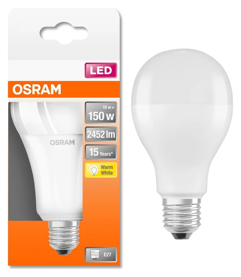 Osram LED STAR FR A150, E27, 19 W, 2452 lm, 2700K