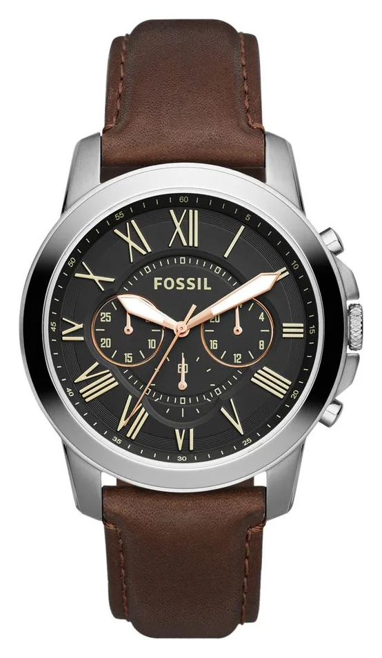 Fossil Grant FS4813, cronograf, curea de piele
