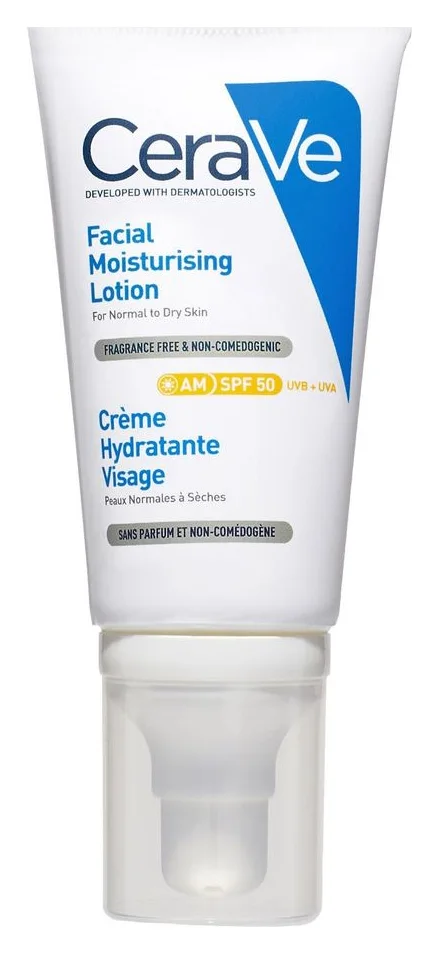 CeraVe AM, crema hidratanta de fata cu SPF 50, 50 ml