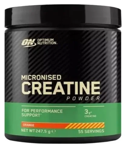 Optimum Nutrition Creatine Powder, 247,5 g, aroma portocale
