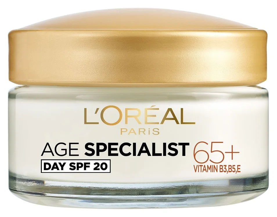 L'Oréal Paris Age Specialist 65+, crema antirid de zi cu SPF 20, 50 ml