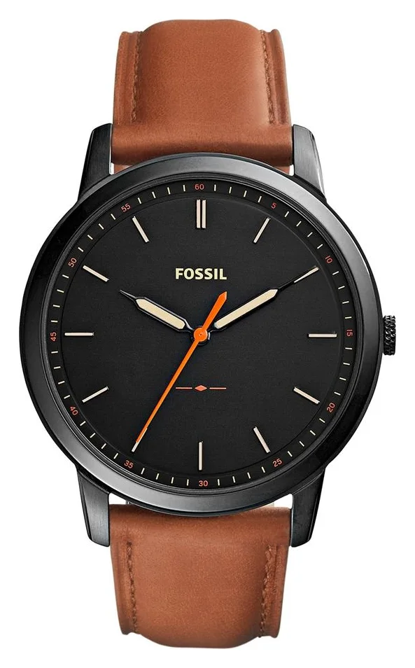 Fossil The Minimalist, 8 mm grosime, cadran curat