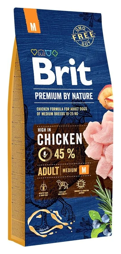 Brit Premium Adult M, 45% carne de pui