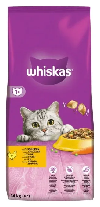 Whiskas Pui, sac de 14 kg, 13,2 lei kilogramul