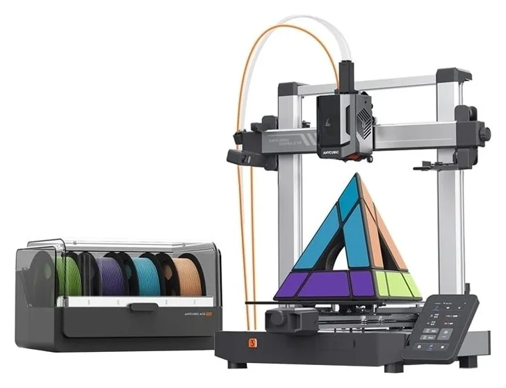 Anycubic Kobra 3 V2 Combo, patru culori
