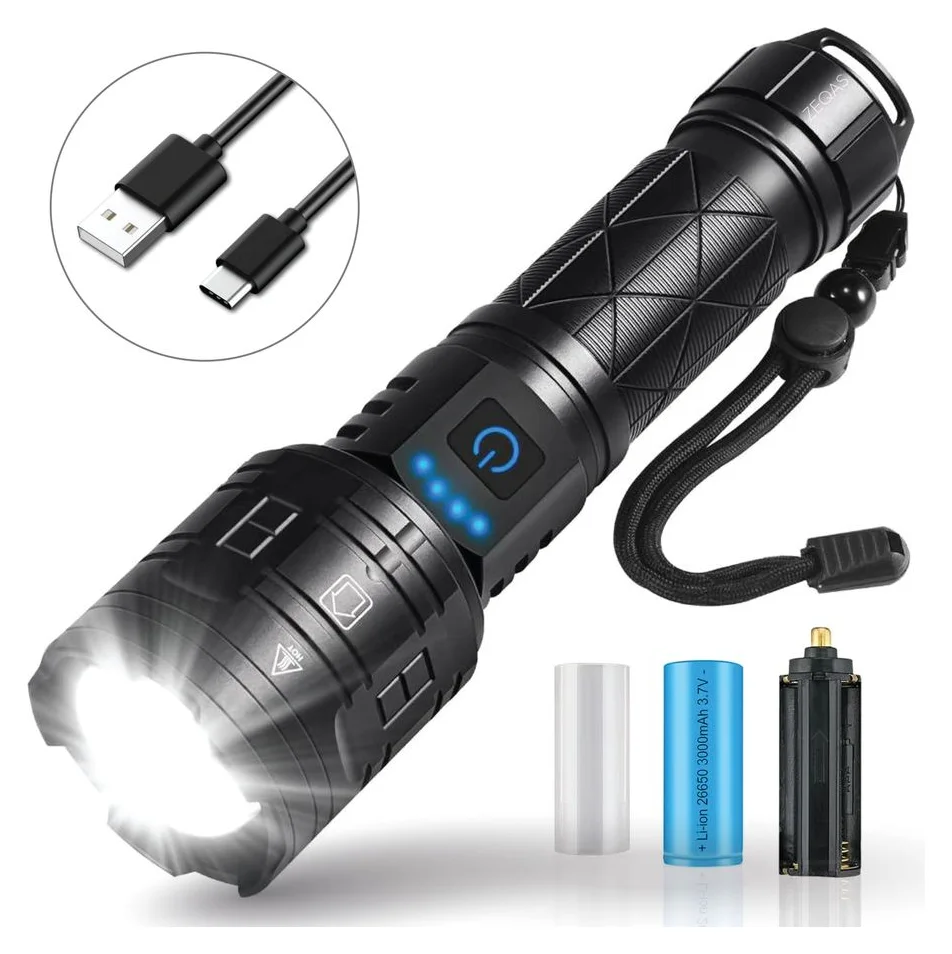 ESQZY LED P70, aluminiu, IP67, 12 ore