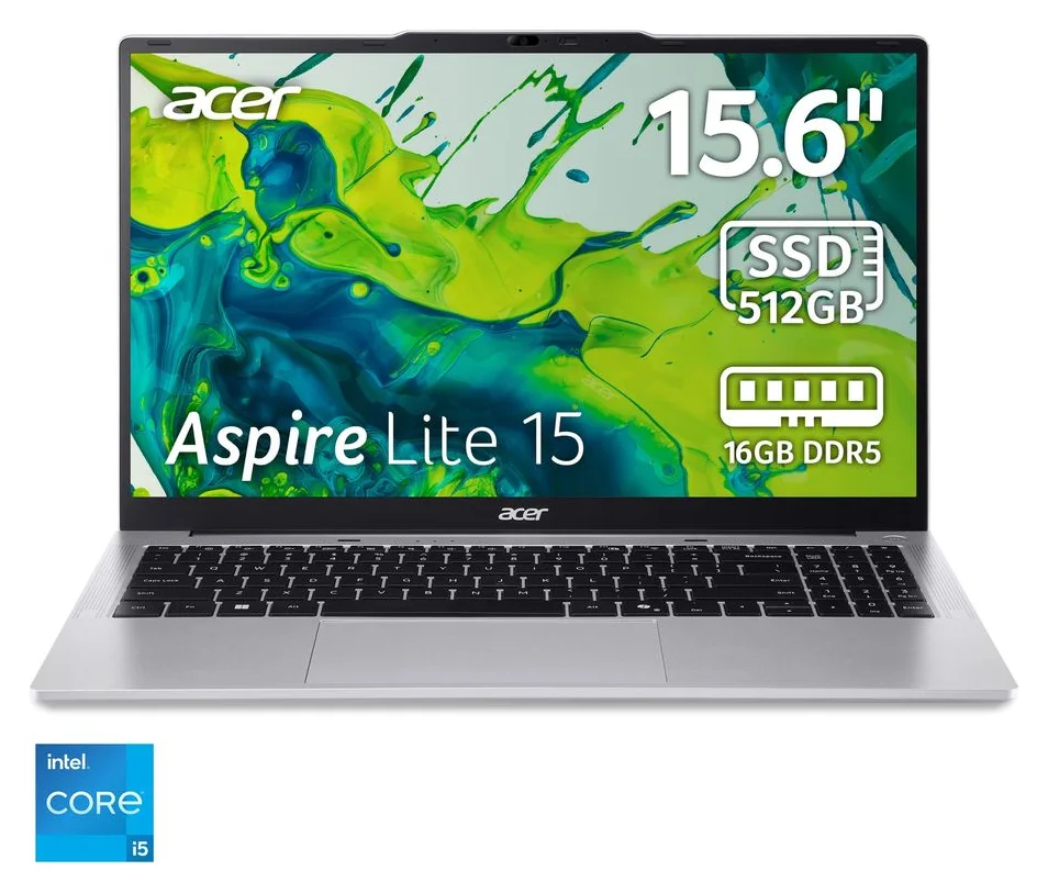 Acer Aspire Lite 15, Core i5-13420H, 16 GB RAM, 512 GB SSD, 15,6 inch