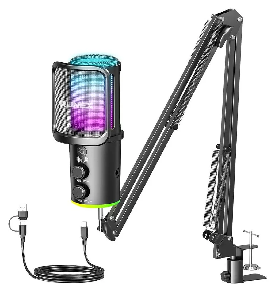 RUNEX, condensator cu brat articulat si pop filter
