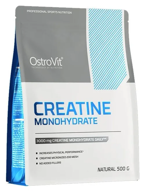 OstroVit Creatine Monohydrate, 500 g, eticheta cea mai clara
