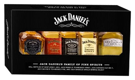 Jack Daniel's, 5 miniaturi de 50 ml