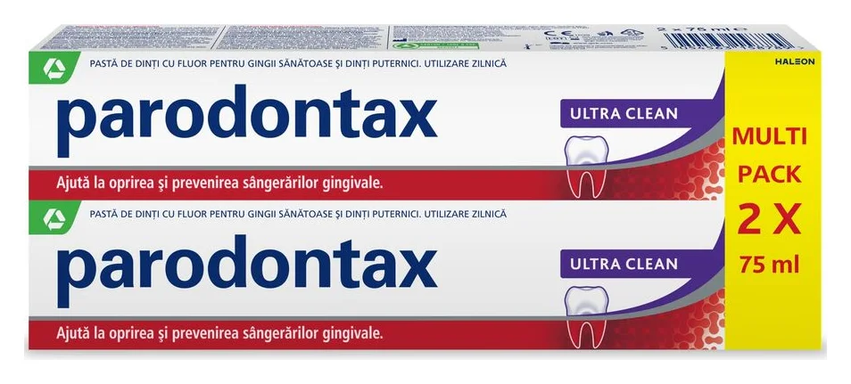parodontax Ultra Clean, pachet 2 x 75 ml