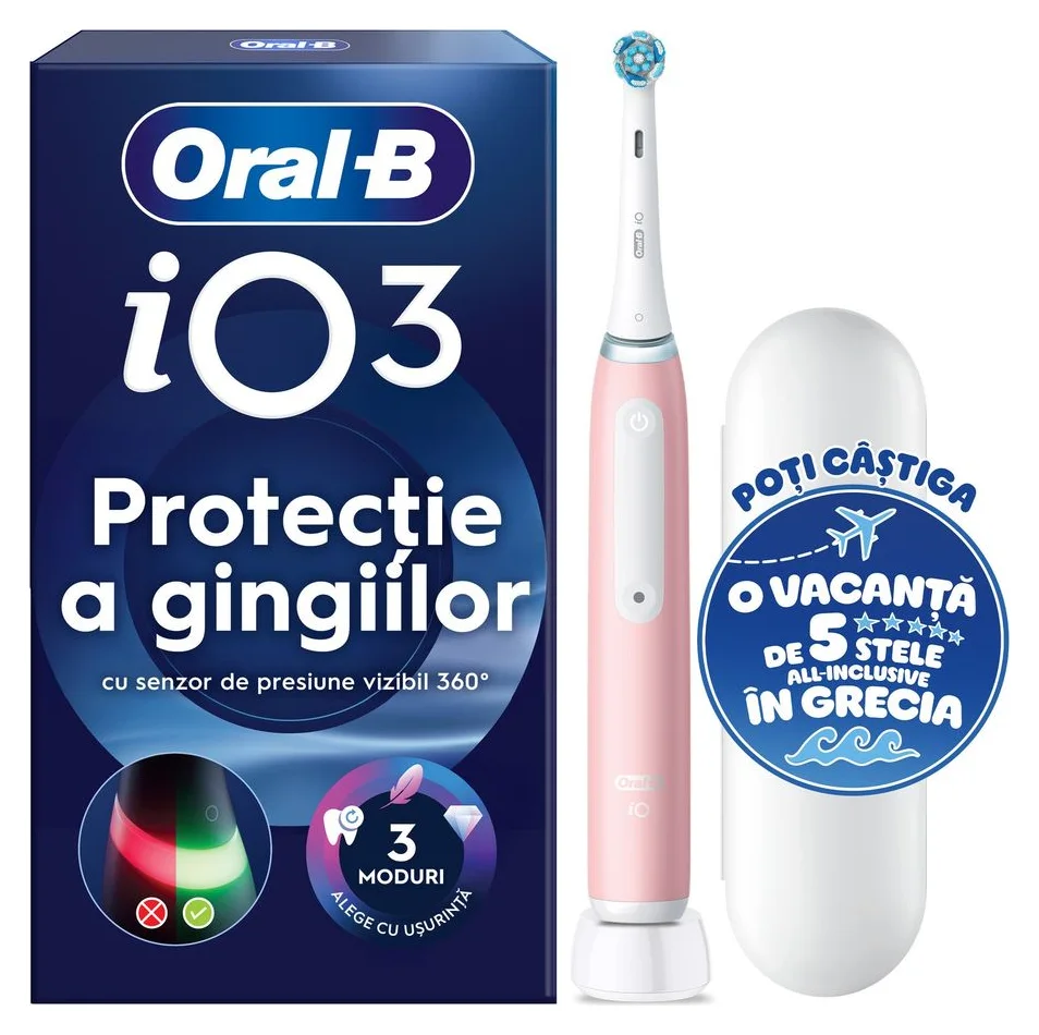Oral-B iO3, tehnologie magnetica, senzor de presiune