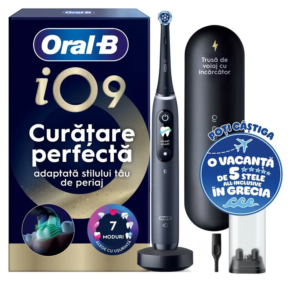 Oral-B iO9, varful gamei, cu trusa de calatorie