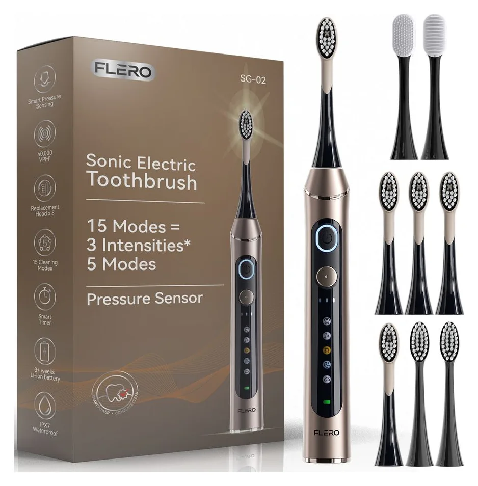 FLERO SG-02, sonica, 42.000 vibratii, 8 capete