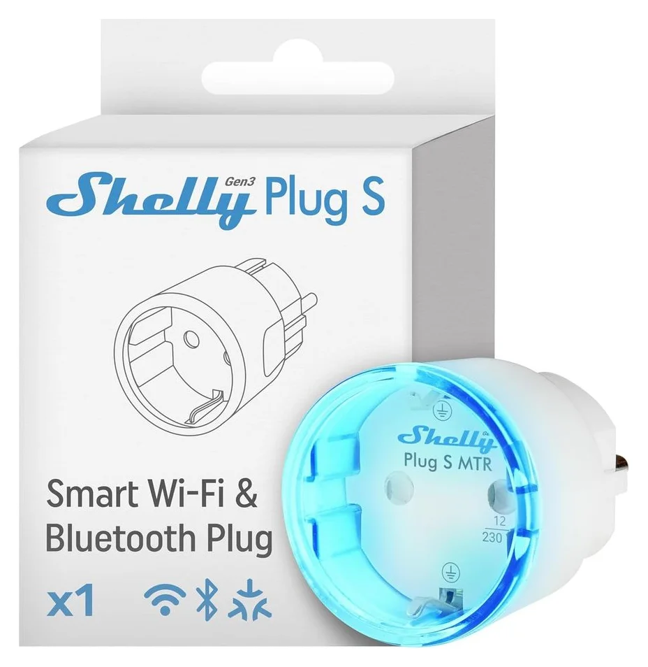 Shelly Plug S MTR Gen3, putere calificata