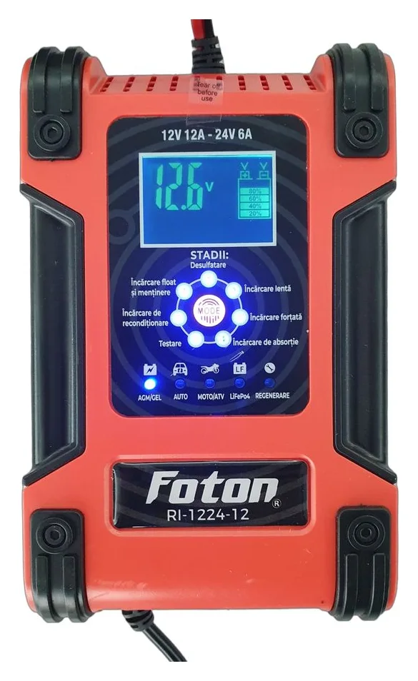 Foton RI-1224-12, 12 A, compatibil si cu litiu