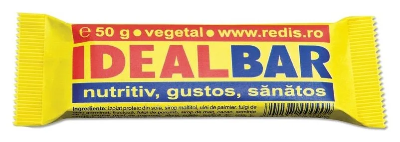 Redis Ideal Bar, 3,12 lei batonul, eticheta completa