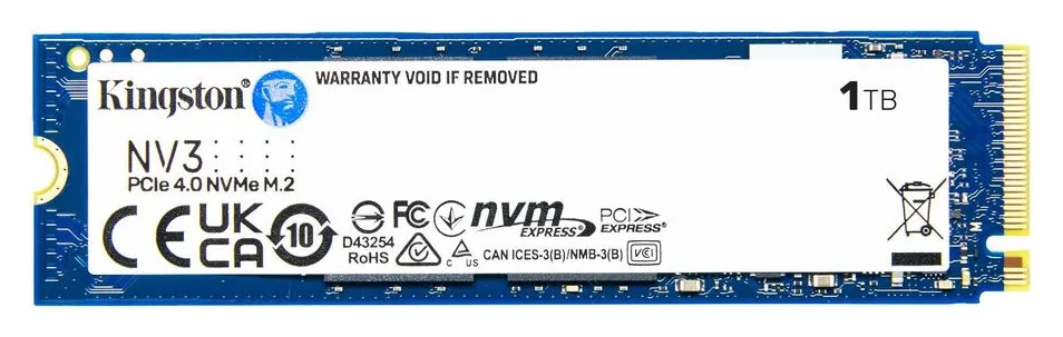 Kingston NV3, 1 TB, PCIe 4.0, 6.000 MB/s