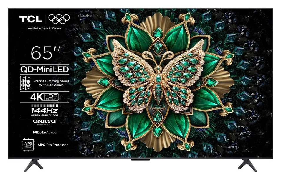 TCL 65C6K, QD-Mini LED, 164 cm, 4K, 144 Hz