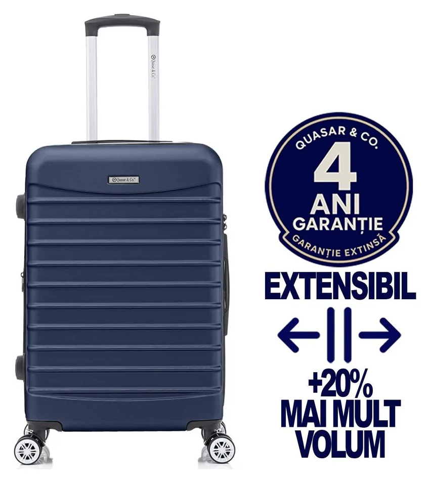 Quasar & Co. mediu extensibil, 66x41x26-31 cm, 60 l