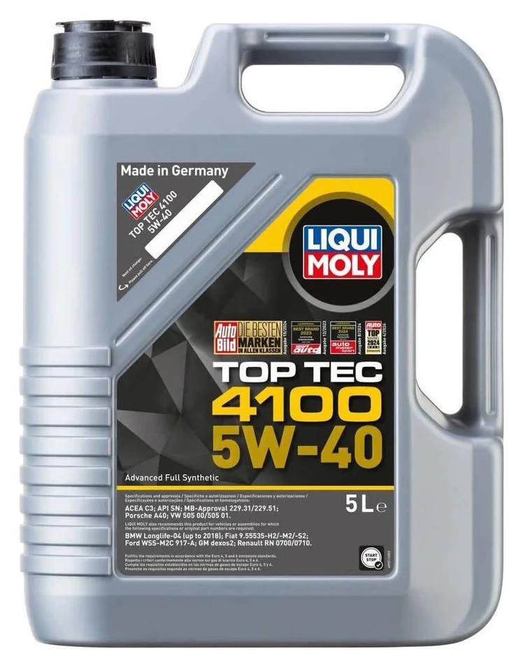 Liqui Moly Top Tec 4100 5W-40, 5 litri